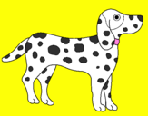 Coloring page Dalmatian painted byLeah