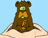 Coloring page Mole painted byJUAN DAVID