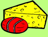 Coloring page Cheeses painted bymattia