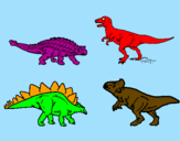 Coloring page Land dinosaurs painted byAbraham