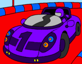 Coloring page Race car painted bycaue 