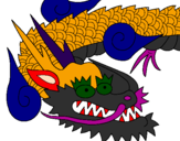 Coloring page Japanese dragon II painted byjonathan