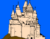 Coloring page Medieval castle painted byAna