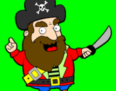 Coloring page Pirate painted byJUAN DAVID