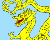 Coloring page Chinese dragon painted byAna