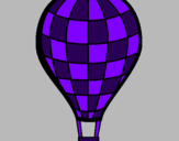Coloring page Hot-air balloon painted bycaue 
