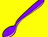 Coloring page Spoon painted byronelle