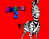Coloring page Madagascar 2 Marty painted bysteve