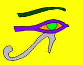 Coloring page Eye of Horus painted byanonymous