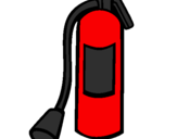 Coloring page Fire extinguisher painted byfire extingusher
