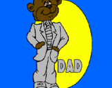 Coloring page Father bear painted byAna