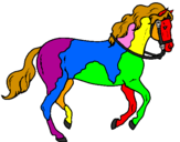 Coloring page Horse 5 painted byrheanna
