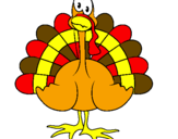 Coloring page Turkey painted byLULU