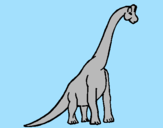 Coloring page Brachiosaurus painted bylouis