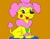 Coloring page Poodle painted byana mario