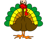 Coloring page Turkey painted bypavo