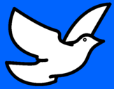 Coloring page Dove of peace painted byAna