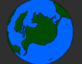 Coloring page Planet Earth painted bypedro