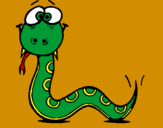 Coloring page Snake 3 painted bycascavel