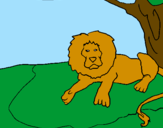 Coloring page The Lion King painted bylouis