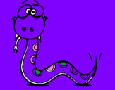 Coloring page Snake 3 painted bySonny