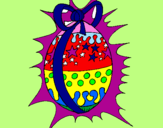 Coloring page Shiny Easter egg painted byBERTA