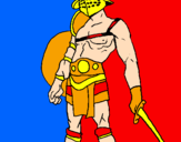 Coloring page Gladiator painted byhenry