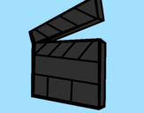 Coloring page Clapperboard painted byAna