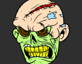 Coloring page Zombie painted byeva