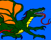 Coloring page Reptile dragon painted byana mario