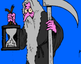 Coloring page Father Time painted byAna