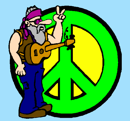 Hippy musician