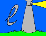 Coloring page Lighthouse painted byAna