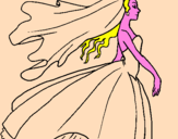 Coloring page Bride painted byAna
