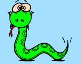 Coloring page Snake 3 painted byAna