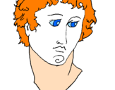 Coloring page Bust of Alexander the Great painted byJULIA