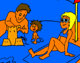 Coloring page Family vacation painted bykiaralisisdelarosa