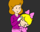 Coloring page Mother  painted bylinda10