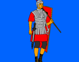 Coloring page Roman soldier painted byPerdi