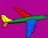 Coloring page Plane painted byJonah