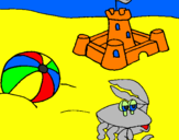 Coloring page Beach 2 painted byigor