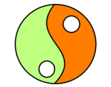 Coloring page Yin and yang painted byvi