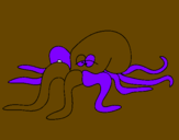Coloring page Octopus painted byJonah