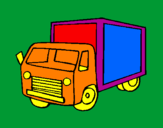 Coloring page Truck painted byJonah