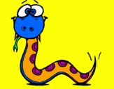 Coloring page Snake 3 painted bystefano laorenza