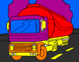Coloring page Tanker painted byJonah