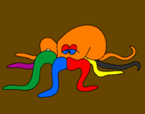 Coloring page Octopus painted byJonah