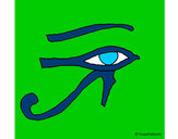 Coloring page Eye of Horus painted bymarinaf