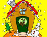 Coloring page christmas card painted byvivi