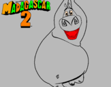 Coloring page Madagascar 2 Gloria painted byiker